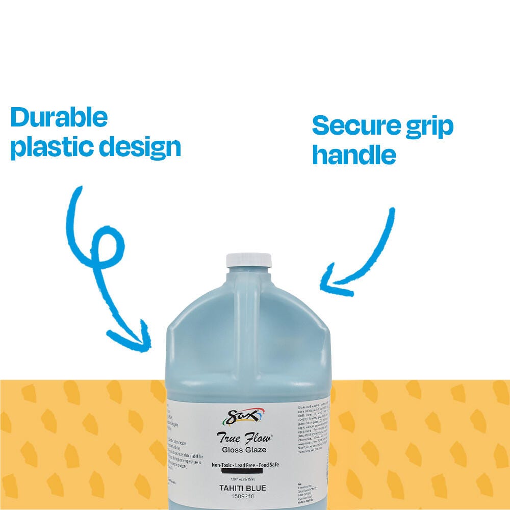Sax Gloss Glaze, 1 Gallon, Tahiti Blue | School Specialty